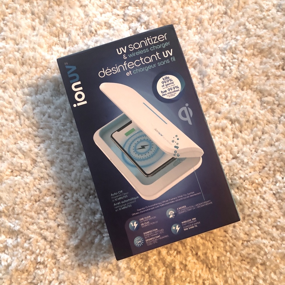 UV sanitizer & wireless Qi charger
